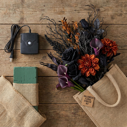 DIY Halloween Fog Flower Arrangement Kit