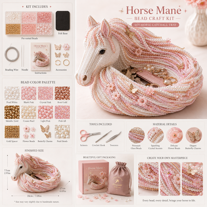 DIY Beaded Horse Mane Catchall Tray Kit