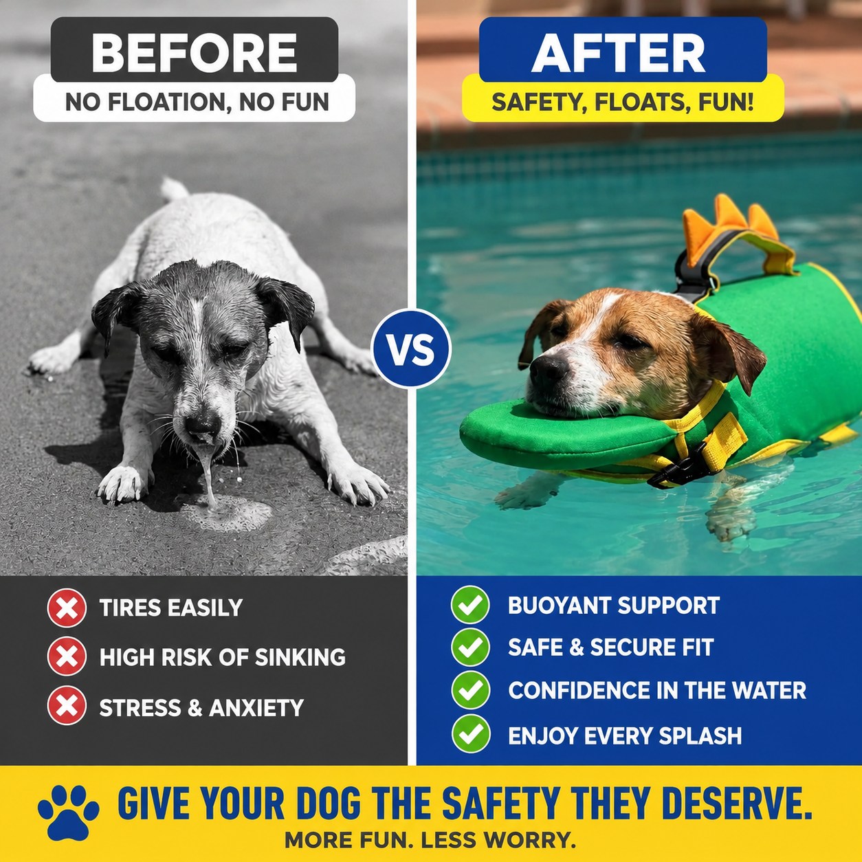 FurryBabe™ Animal Swim Vest For Dogs