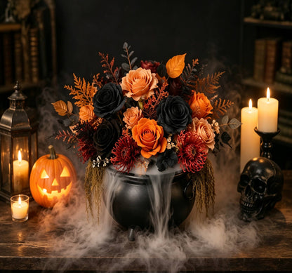 DIY Halloween Fog Flower Arrangement Kit