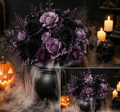 DIY Halloween Fog Flower Arrangement Kit