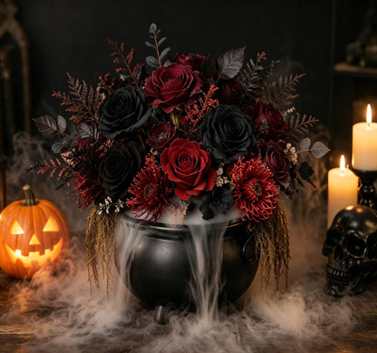 DIY Halloween Fog Flower Arrangement Kit