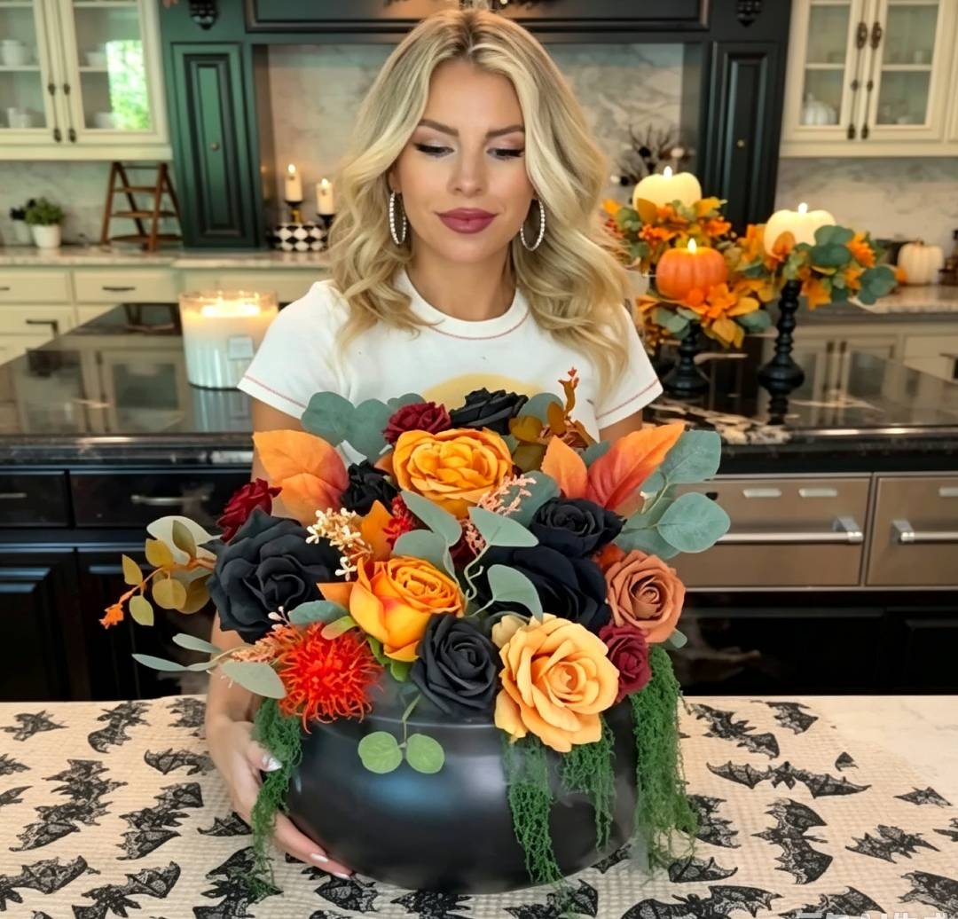 DIY Halloween Fog Flower Arrangement Kit