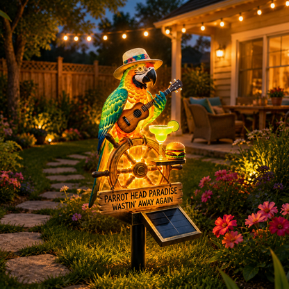 Solar-Powered Parrot Garden Light