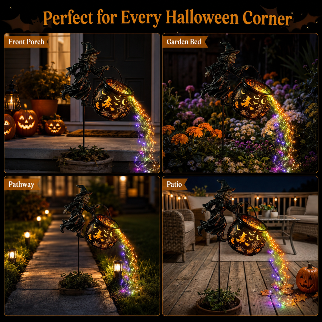 Halloween Witch Cauldron Projection Light