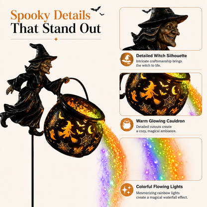 Halloween Witch Cauldron Projection Light