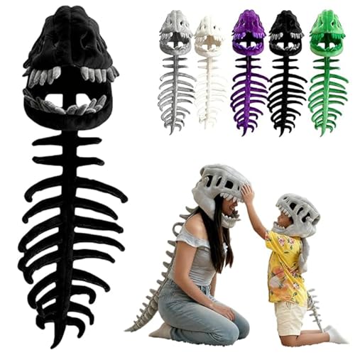 Glow-in-the-Dark 3D Skeleton Dinosaur Pet Costume
