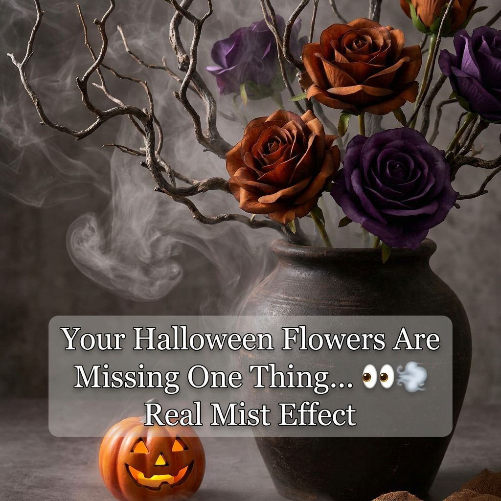 DIY Halloween Fog Flower Arrangement Kit