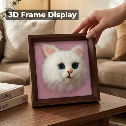 Handmade 3D Wool Felt Pet Portrait