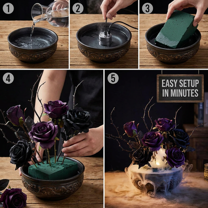 DIY Halloween Fog Flower Arrangement Kit