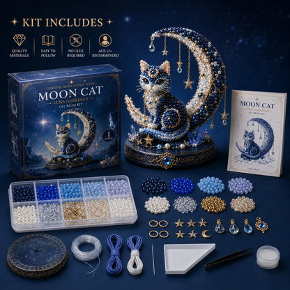 Moon Cat Luna Guardian DIY Bead Kit