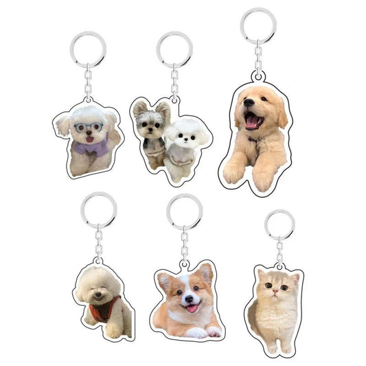Personalized Pet Portrait Acrylic Keychain
