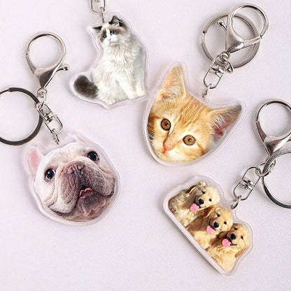 Personalized Pet Portrait Acrylic Keychain