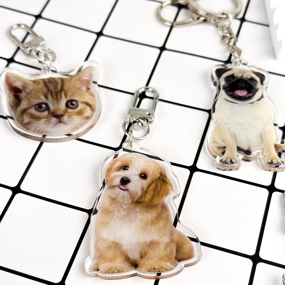 Personalized Pet Portrait Acrylic Keychain