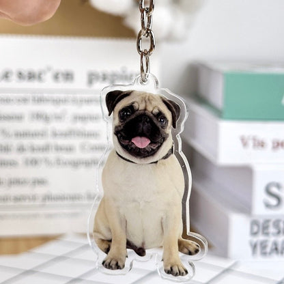 Personalized Pet Portrait Acrylic Keychain