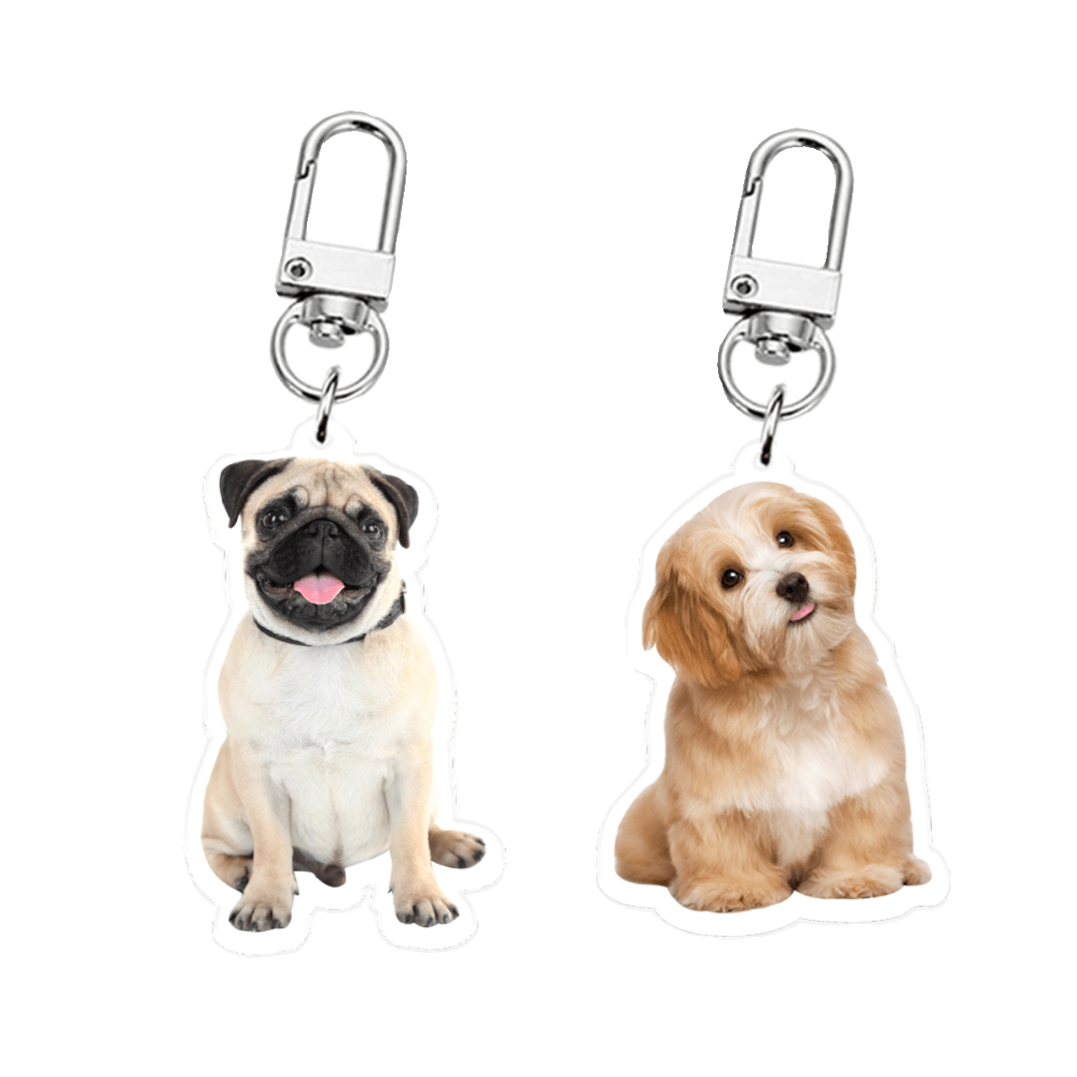 Personalized Pet Portrait Acrylic Keychain