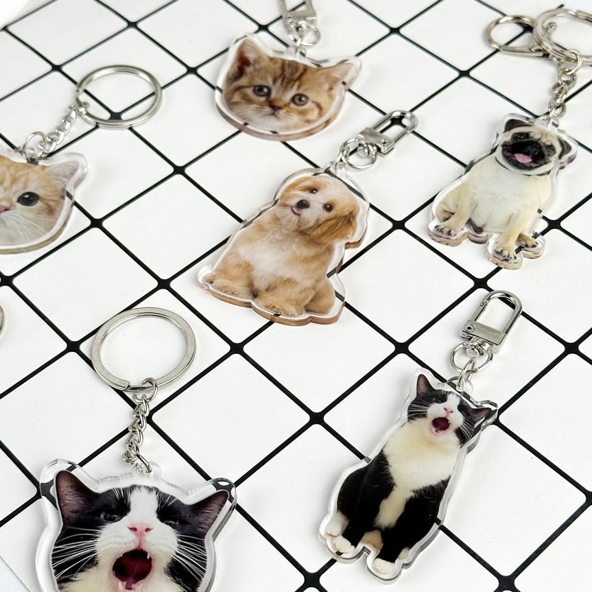 Personalized Pet Portrait Acrylic Keychain