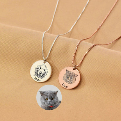 Personalized Pet Face Necklace